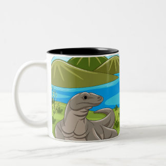 2 Couleurs Tasse Komodo Dragon