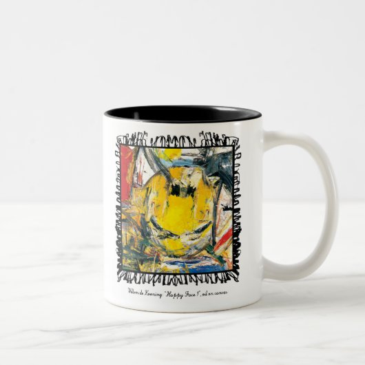 2 Couleurs tasse kooning de De (Droit)