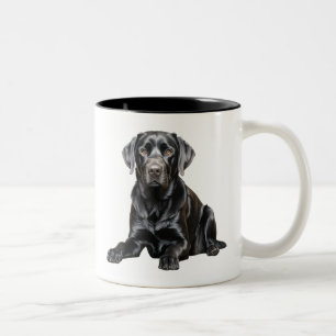 2 Couleurs Tasse Labrador Noir