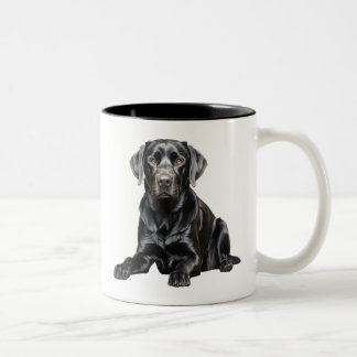 2 Couleurs Tasse Labrador Noir