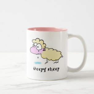 2 Couleurs Tasse larmoyante de moutons