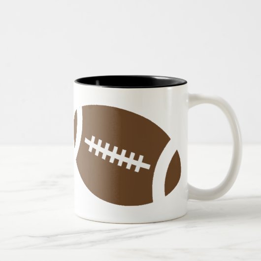 2 Couleurs Tasse - le football (Droit)