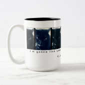 2 Couleurs Tasse Lècheur de café : Orion mon chat (Gauche)