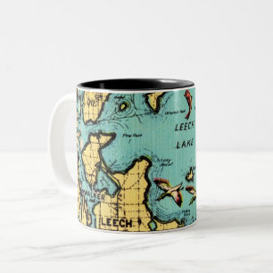 2 Couleurs Tasse Leech Lake Minnesota