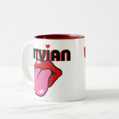 2 Couleurs Tasse letton (Devant gauche)