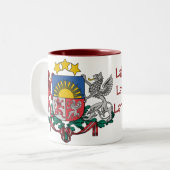 2 Couleurs Tasse letton (Devant gauche)