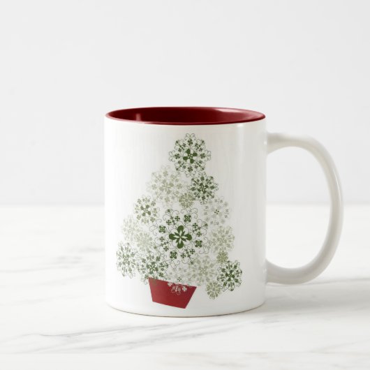 2 Couleurs Tasse letton d'arbre de Noël (Droit)