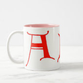 2 Couleurs Tasse Lettres ABC (Gauche)