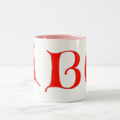 2 Couleurs Tasse Lettres ABC (Centre)