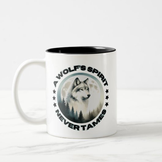 2 Couleurs Tasse Loup (Gauche)