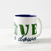 2 Couleurs Tasse Love Came Down (Devant droit)
