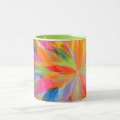 2 Couleurs Tasse lumineuse d'aquarelle par Leslie Clair Bures (Centre)