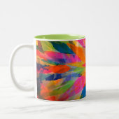 2 Couleurs Tasse lumineuse d'aquarelle par Leslie Clair Bures (Gauche)