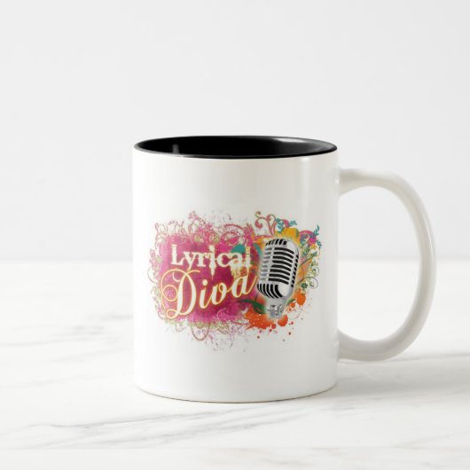 2 Couleurs Tasse lyrique Deux-Modifiée la tonalité (Droit)