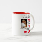 2 Couleurs Tasse magnifique d'épouse (Devant droit)