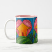 2 Couleurs Tasse Maison Heureuse (Gauche)