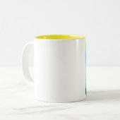 2 Couleurs Tasse maladroite de chien (Devant gauche)