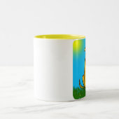 2 Couleurs Tasse maladroite de chien (Centre)