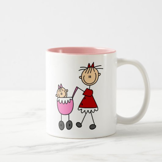 2 Couleurs Tasse Maman Et Bébé (Droit)