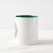 2 Couleurs Tasse Mandala Miroir (Centre)