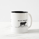 2 Couleurs Tasse Manger Du Boeuf (Devant droit)