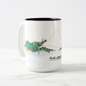 2 Couleurs Tasse marbrée de crevette (Devant gauche)