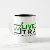 2 Couleurs Tasse marchande de LiveStream (Devant gauche)
