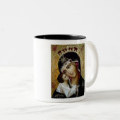 2 Couleurs Tasse mariale d'icône (Devant droit)