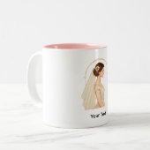 2 Couleurs Tasse - Mariée (Devant gauche)