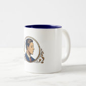 2 Couleurs Tasse - Mec (Devant droit)