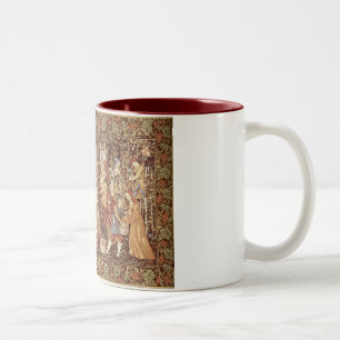 2 Couleurs Tasse médiévale de tapisserie