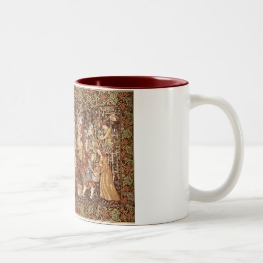 2 Couleurs Tasse médiévale de tapisserie (Droit)