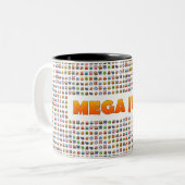 2 Couleurs Tasse méga de pullovers (Devant gauche)