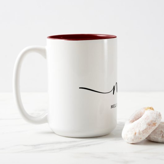 2 Couleurs Tasse Melissa Hamilton (Avec donut)