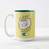 2 Couleurs Tasse Mème Chat Mignon Mode Pain Activé (Gauche)