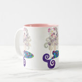 2 Couleurs Tasse Mermaid Amethyste (Devant gauche)