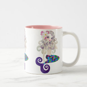 2 Couleurs Tasse Mermaid Amethyste