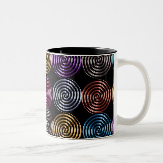 2 Couleurs Tasse métallique de remous (Droit)