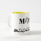 2 Couleurs Tasse micro de professeur (Devant gauche)