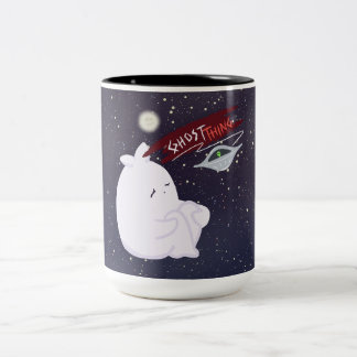 2 Couleurs Tasse Mignon Fantôme & UFO