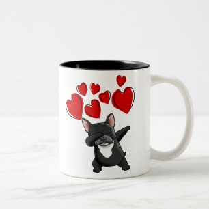 2 Couleurs Tasse mignonne de bouledogue français