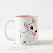 2 Couleurs Tasse mignonne de bull-terrier de bande dessinée (Gauche)