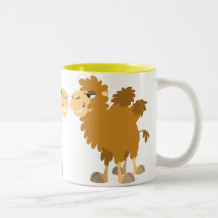 2 Couleurs Tasse mignonne de deux chameaux de bande dessinée