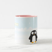 2 Couleurs Tasse mignonne de pingouins (Centre)