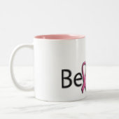 2 Couleurs Tasse mignonne de ruban rose (Gauche)