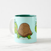 2 Couleurs Tasse mignonne de tortue (Devant gauche)