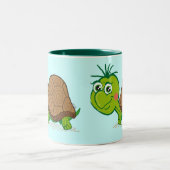 2 Couleurs Tasse mignonne de tortue (Centre)