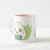 2 Couleurs Tasse mignonne d'Onigiri (Devant gauche)