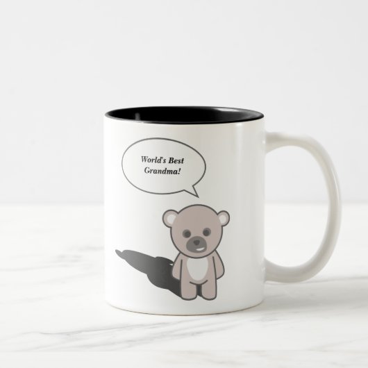 2 Couleurs Tasse mignonne (personnalisez) (Droit)