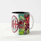 2 Couleurs Tasse Milan calcio (Devant droit)